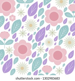 Floral Pattern or Texture, Spring and Summer Theme Background