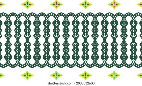 floral pattern that can be repeated. can be used as the border. Traditional pattern