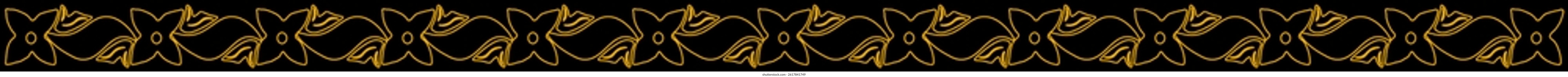 floral pattern that can be repeated. floral pattern in line art. golden floral pattern. traditional pattern used for room ornament
