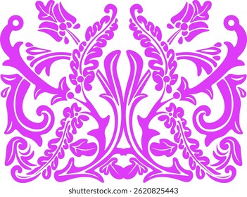 motif floral qui a la couleur violet. motif floral pour la décoration