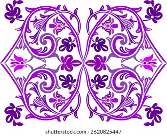 motif floral qui a la couleur violet. motif floral pour la décoration