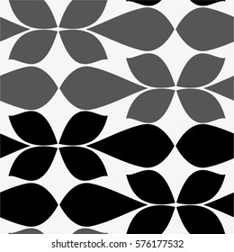 Floral pattern, tile, mosaic, seamless vector background.