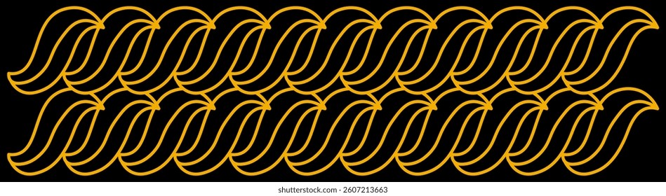 Floral Pattern. Traditional Pattern with dark background. Black Background