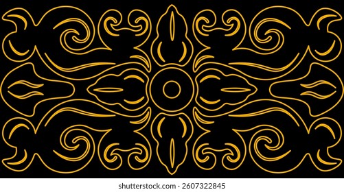 Floral Pattern. Traditional Pattern of Indonesia