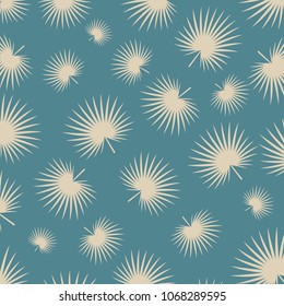 Floral pattern with tropical leaves