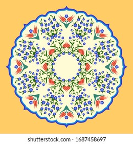 Floral pattern in turkish style