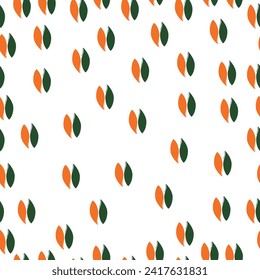 floral pattern with two bright flowers on a white background