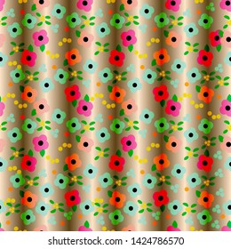 Floral pattern and pattern used in fabrics - Textile Vector
