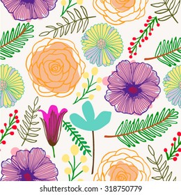 Floral pattern in vector