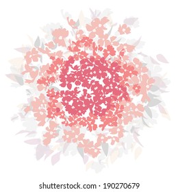 Plano de fundo do vetor de padrão floral