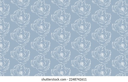 Ilustración de diseño vectorial de patrón floral