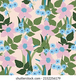 floral pattern , vector design  for paper, fabric and other surface