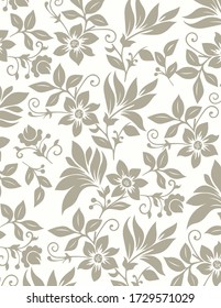 Floral pattern vector design. A wallpaper and background for fabric and print. 