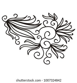 Floral pattern. Vector illustration.