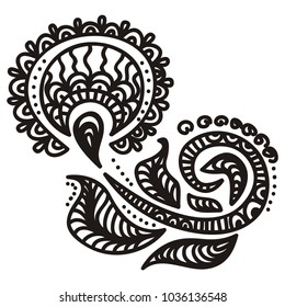 Floral pattern. Vector illustration.