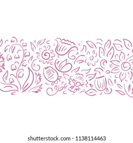 Floral pattern. Vector illustration