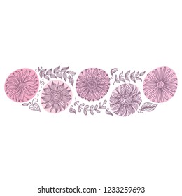 Floral pattern. Vector illustration
