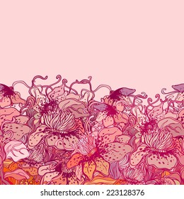 floral pattern, vector illustration. 