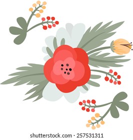 Floral pattern. Vector illustration