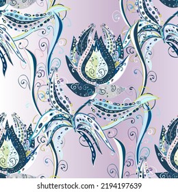 Floral Pattern in vector illustration . Flowers on pleasant colors. Colour Spring Theme pattern Background. Flat Flower Elements Design.