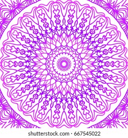 Floral pattern. vector illustration. hand drawn henna india tribal paisley background. purple color
