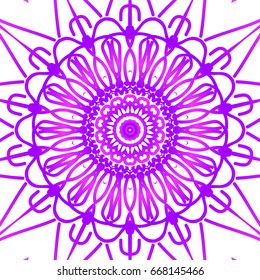 Floral pattern. vector illustration. hand drawn henna india tribal paisley background. purple color