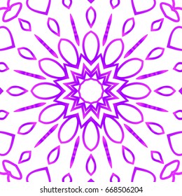 Floral pattern. vector illustration. hand drawn henna india tribal paisley background. purple color