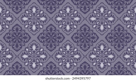 Floral pattern vector Seamless pattern Ethnic folk fabric pattern, wallpaper, seamless illustration