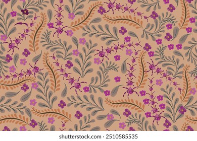 Patrón floral en Vector, conveniente para la tela, ropa, cubiertas, motivos, Fondo de pantalla, etc.
