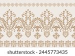 Floral pattern vector with two colors. Wallpaper design, paper wrapping, background, fabric. Vector seamless pattern with decorative climbing flowers.