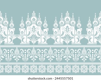 Floral pattern vector with two colors. Wallpaper design, paper wrapping, background, fabric. Vector seamless pattern with decorative climbing flowers.