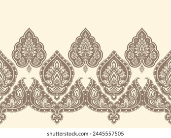 Floral pattern vector with two colors. Wallpaper design, paper wrapping, background, fabric. Vector seamless pattern with decorative climbing flowers.