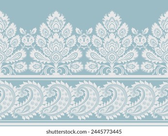 Floral pattern vector with two colors. Wallpaper design, paper wrapping, background, fabric. Vector seamless pattern with decorative climbing flowers.