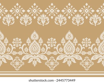 Floral pattern vector with two colors. Wallpaper design, paper wrapping, background, fabric. Vector seamless pattern with decorative climbing flowers.