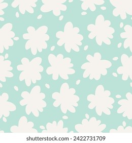 estampado floral con flores de viburnum y olvido-me-nots