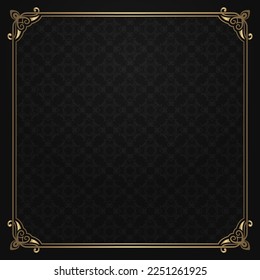 floral pattern, with vintage frame