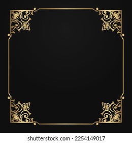 floral pattern, with vintage frame