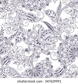 floral pattern. vintage seamless background
