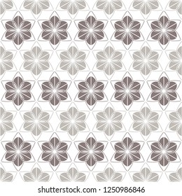 Floral pattern, vintage, seamless vector background.