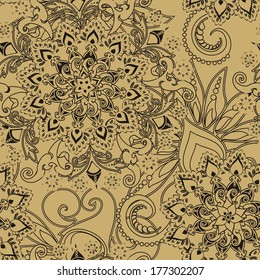 floral pattern in vintage style