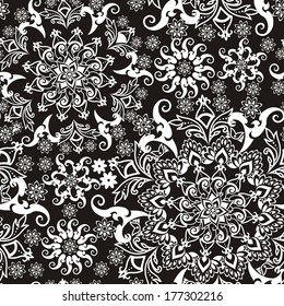 floral pattern in vintage style