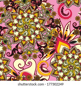 floral pattern in vintage style