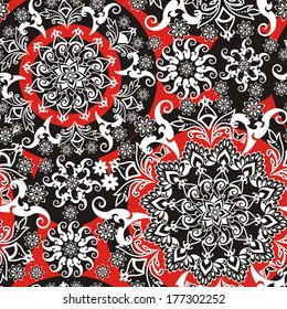 floral pattern in vintage style