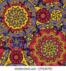 floral pattern in vintage style