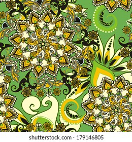 floral pattern in vintage style
