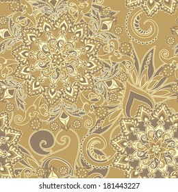 floral pattern in vintage style