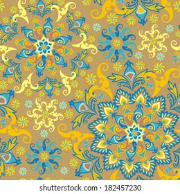 floral pattern in vintage style