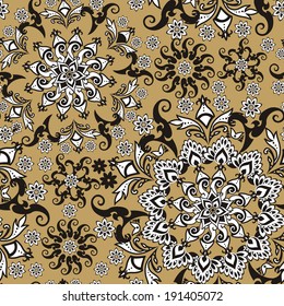 floral pattern in vintage style