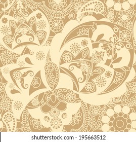 floral pattern in vintage style