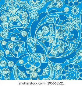 floral pattern in vintage style